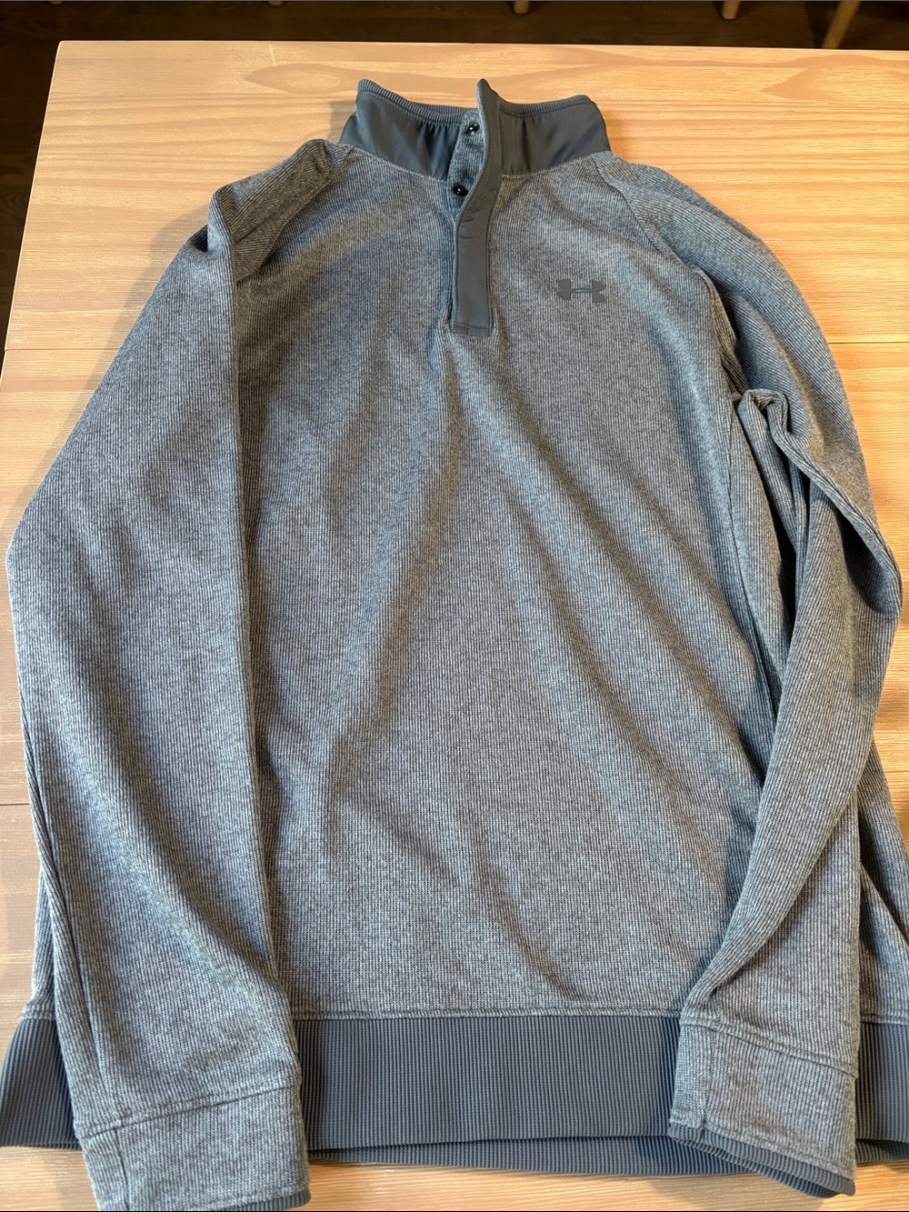 Under Armour Men's Heather Gray Half-Zip Performance Sweater